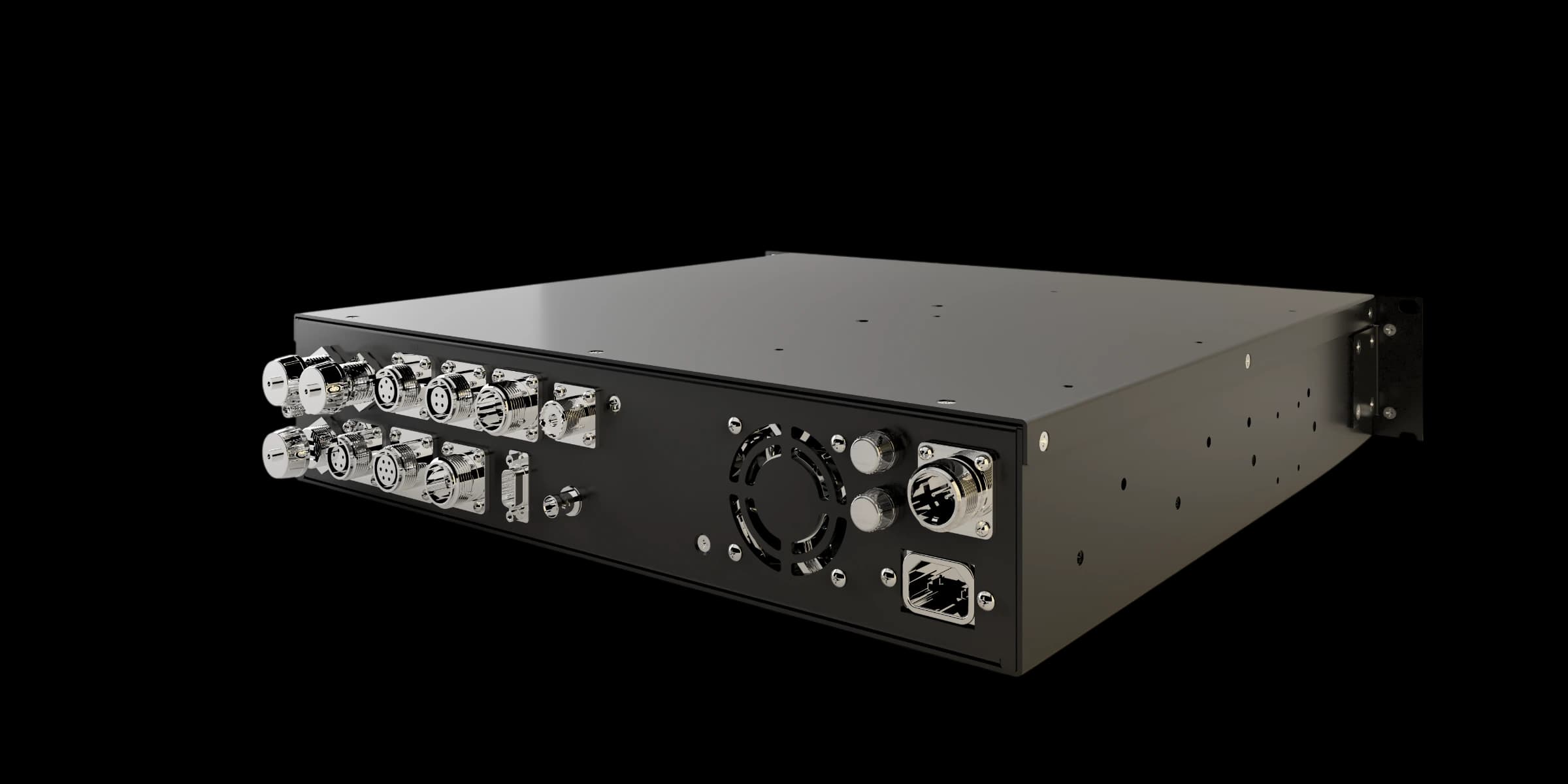 CPF panel rear: USB, BNC, RG-59 UHF, 4-20ma, and DB-25 connections